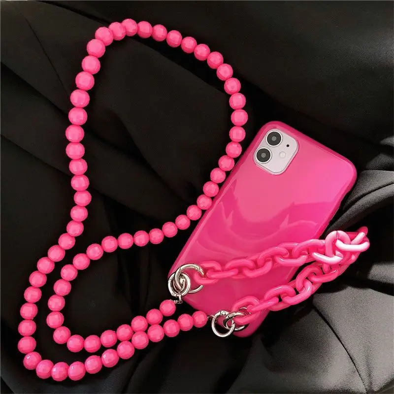 Luxury Chain Wristband Fluorescent Phone Case For iPhone 11 12 Pro Max X XS Max XR 8 7 Plus Shockproof Back Cover
Luxury Chain Wristband Fluorescent Phone Case For iPhone 11 12 Pro Max X XS Max XR 8 7 Plus Shockproof Back Cover