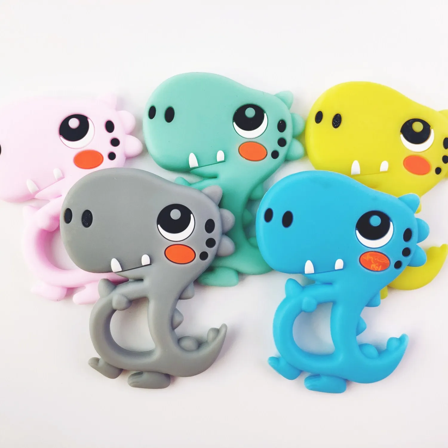 Keep&Grow 1pc Dinosaur Shaped Food Grade Silicone Baby Teethers Pendant Necklace Accessory BPA Free Chew Toys 5 Colors
Keep&Grow 1pc Dinosaur Shaped Food Grade Silicone Baby Teethers Pendant Necklace Accessory BPA Free Chew Toys 5 Colors