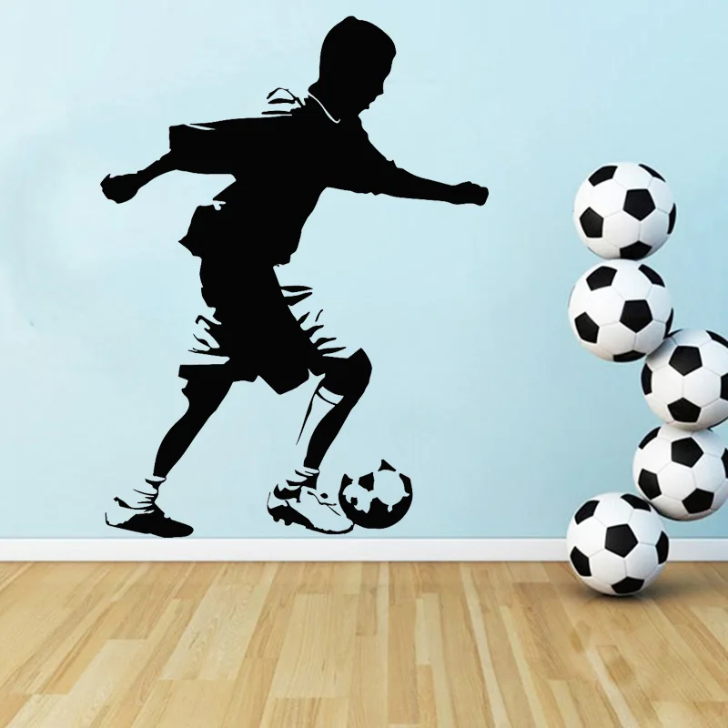 Football Boy Wall Sticker Soccer Vinyl Decal Player Home Decor Kids Bedroom Living Room Decoration Sports Poster Mural
Football Boy Wall Sticker Soccer Vinyl Decal Player Home Decor Kids Bedroom Living Room Decoration Sports Poster Mural