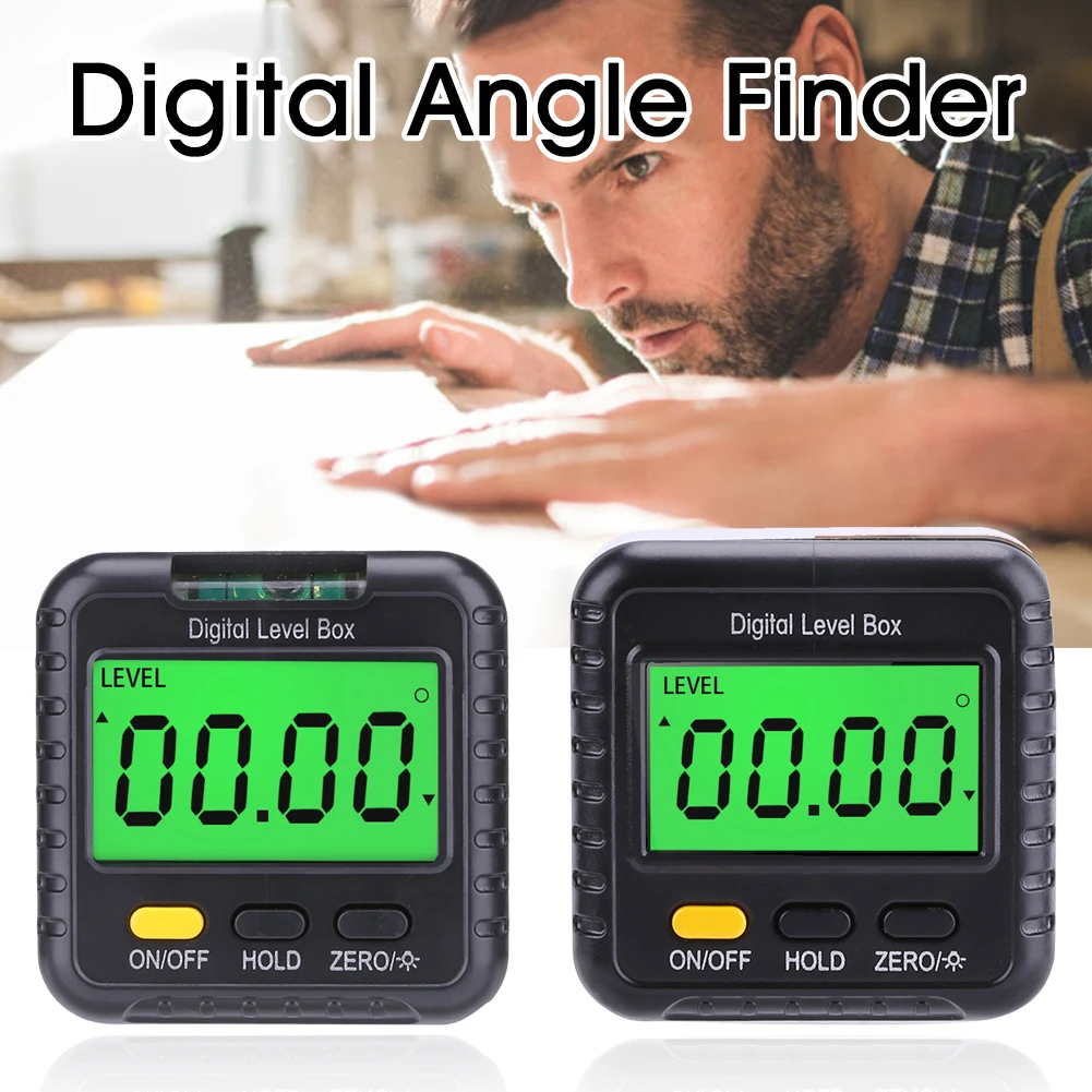 360 Degree Mini Digital Angle Finder Gauge Angle Protractor Electronic Level Box Magnetic Base Measuring Tools Dropshipping
360 Degree Mini Digital Angle Finder Gauge Angle Protractor Electronic Level Box Magnetic Base Measuring Tools Dropshipping