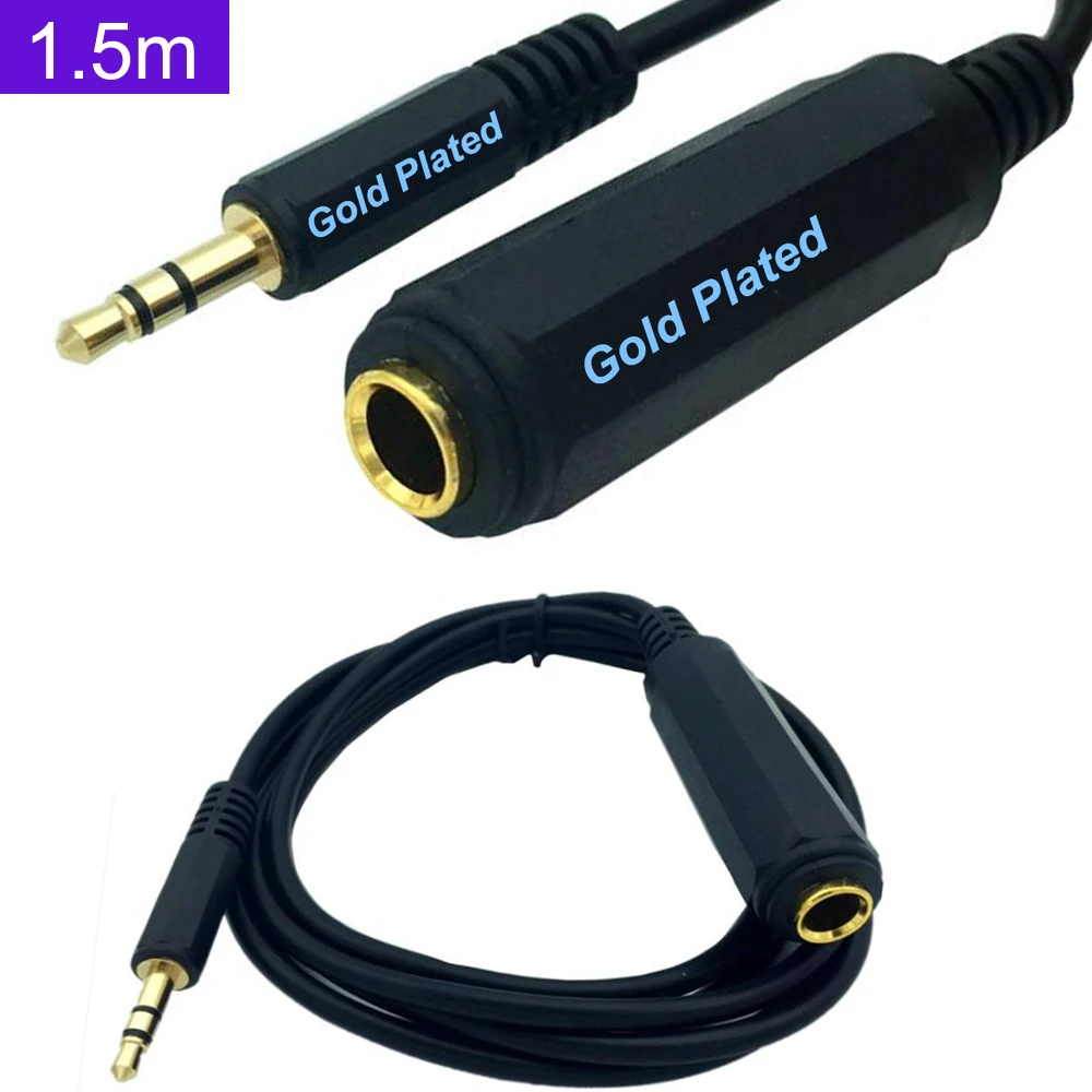 3.5mm Male to 6.35mm Female Audio Cable 1/8 Male to 1/4 Female 3.5mm to 6.35mm Cable 1.5m
3.5mm Male to 6.35mm Female Audio Cable 1/8 Male to 1/4 Female 3.5mm to 6.35mm Cable 1.5m