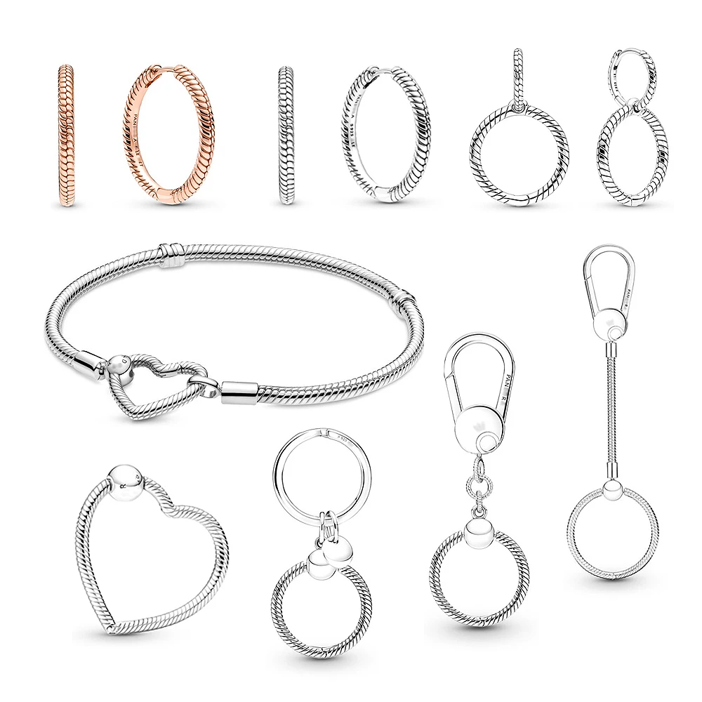 2021 New Keychain Fit Original Pandora DIY Beads Charms Plata De Ley 925 Sterling Silver Jewelry Love Ear Studs Women Bracelet
2021 New Keychain Fit Original Pandora DIY Beads Charms Plata De Ley 925 Sterling Silver Jewelry Love Ear Studs Women Bracelet