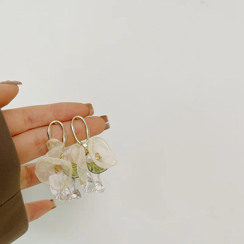 925 Silver Needle South Korea 2021 New Light and Soft Yarn Flower Acrylic Earrings Earrings Female Retro Forest Earrings
925 Silver Needle South Korea 2021 New Light and Soft Yarn Flower Acrylic Earrings Earrings Female Retro Forest Earrings