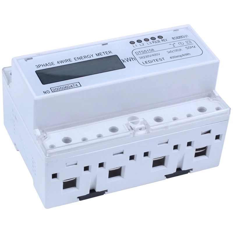 DDS576 трехфазный 4 провод 7P LCD цифровой ваттметр энергопотребление din-рейка Электрический счетчик AC 380V
DDS576 трехфазный 4 провод 7P LCD цифровой ваттметр энергопотребление din-рейка Электрический счетчик AC 380V