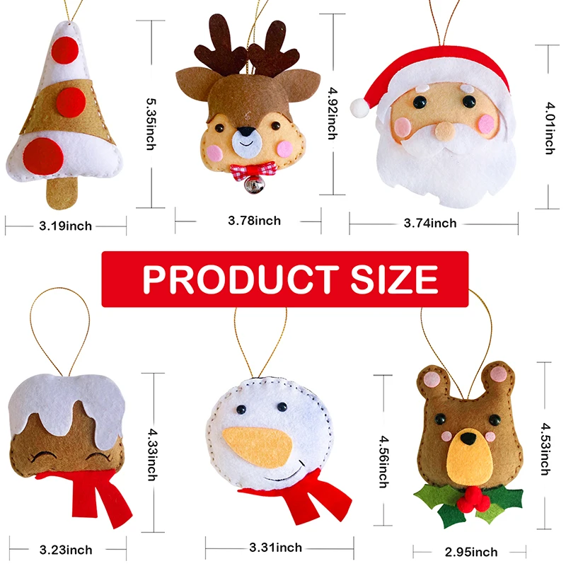 Christmas Ornament DIY kit, Felt Christmas Ornament, Kids DIY kit, Sewing craft, Christmas craft kits
Christmas Ornament DIY kit, Felt Christmas Ornament, Kids DIY kit, Sewing craft, Christmas craft kits