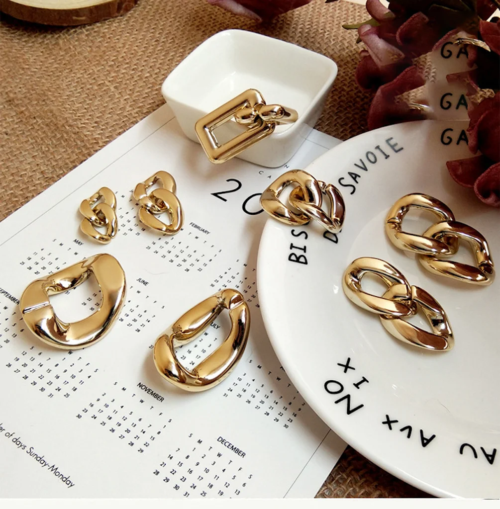 50-100pcs/Lot gold Acrylic Twisted Chains Assembled Parts Beads For Jewelry Making DIY Bracelet Necklace Earrings Accessories
50-100pcs/Lot gold Acrylic Twisted Chains Assembled Parts Beads For Jewelry Making DIY Bracelet Necklace Earrings Accessories
