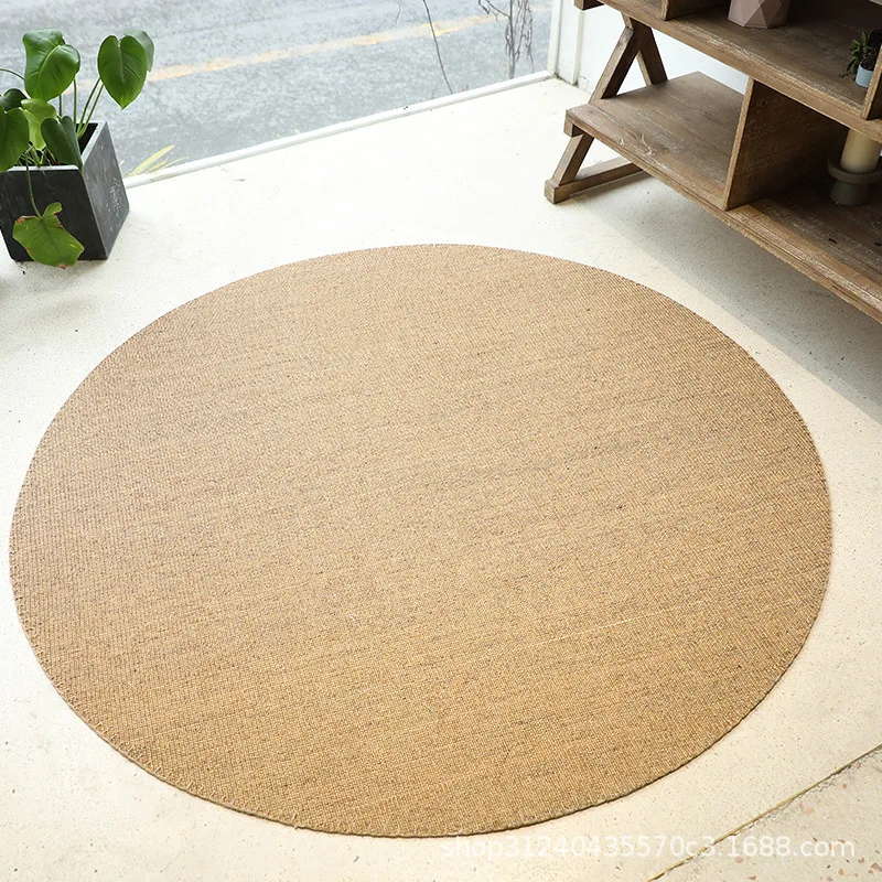 

100% Natural Sisal Rug Round Carpet Nordic Ins Living Room Bedroom Modern Minimalist Coffee Table Custom Woven Linen Mat