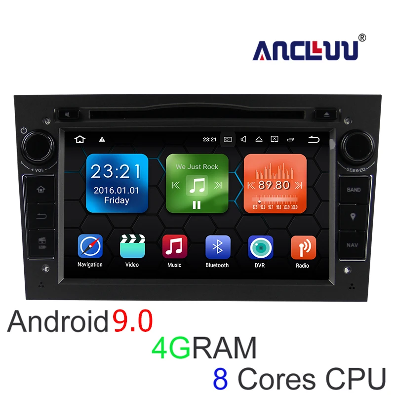Ancluu Android 9 0 4G RAM Автомобильный DVD плеер для Opel Astra H Vectra Corsa Zafira B C G Радио GPS навигатор