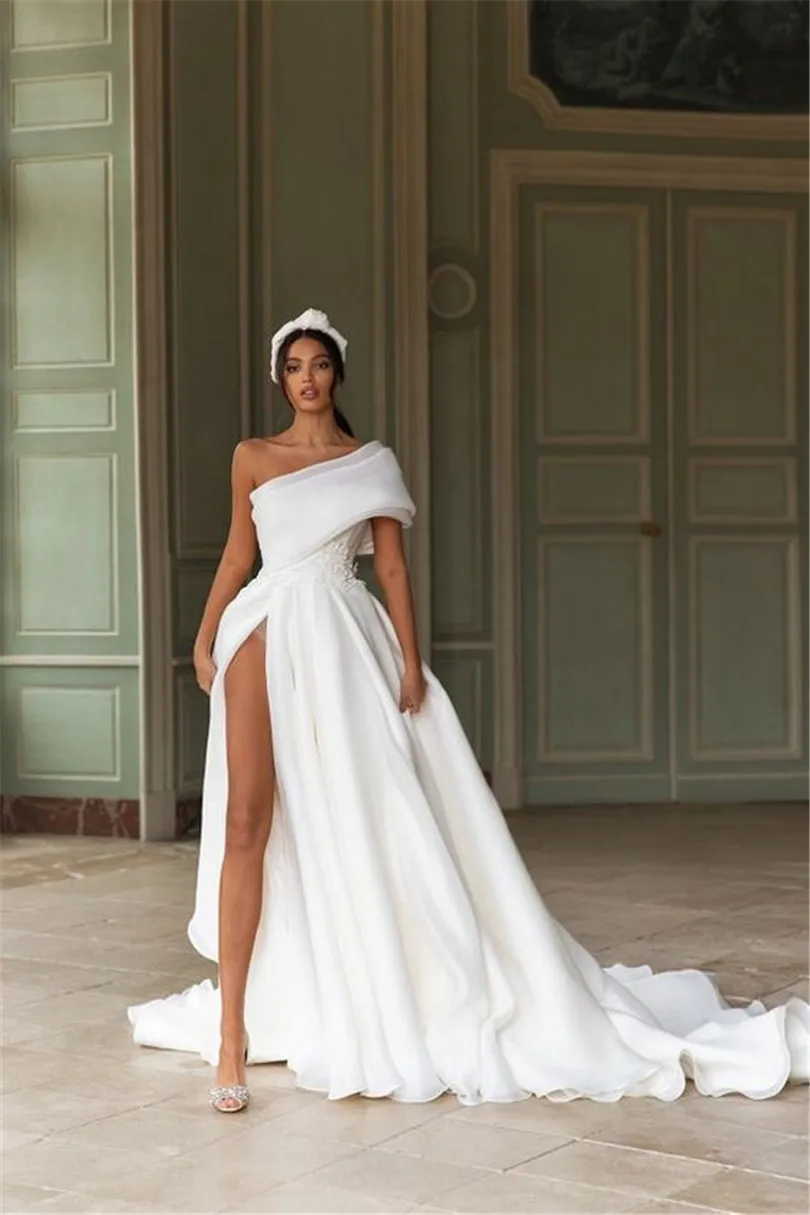 One Shoulder Prom Party Gowns High Slit A Line Evening Dress Plus Size Formal Women Special Occasion Dresses 2021 Robes De Soiré
One Shoulder Prom Party Gowns High Slit A Line Evening Dress Plus Size Formal Women Special Occasion Dresses 2021 Robes De Soiré