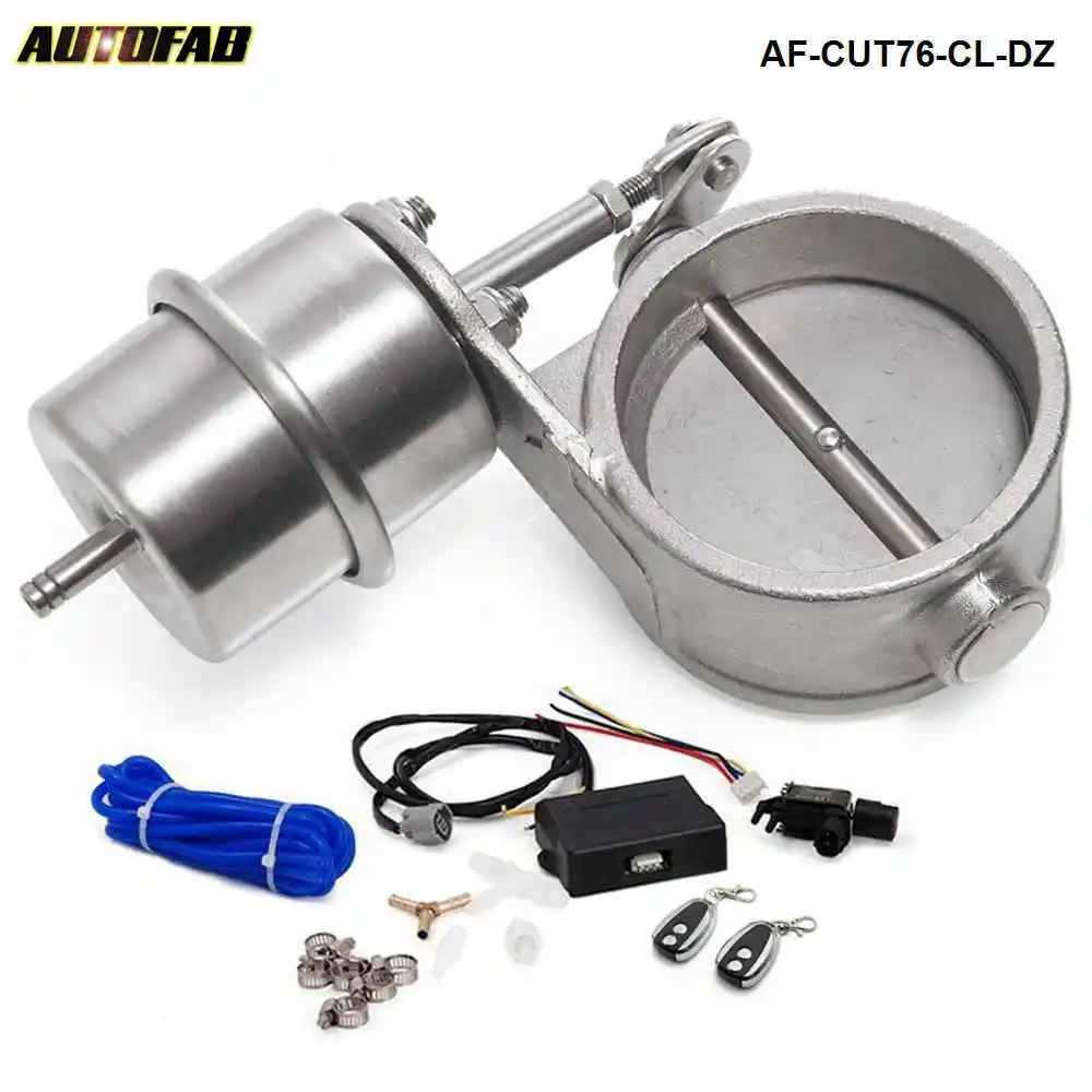 Exhaust Control Valve Set Cutout 3"76mm Pipe Close Style With Vacuum Actuator with Wireless Remote Controller Set AF-CUT76-CL-DZ
Exhaust Control Valve Set Cutout 3"76mm Pipe Close Style With Vacuum Actuator with Wireless Remote Controller Set AF-CUT76-CL-DZ
