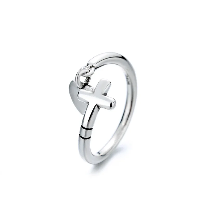 Todorova Vintage Punk 925 Sterling Silver Cross Love Heart Rings Fine Jewelry For Women Trendy Elegant Party Accessories Gifts
Todorova Vintage Punk 925 Sterling Silver Cross Love Heart Rings Fine Jewelry For Women Trendy Elegant Party Accessories Gifts