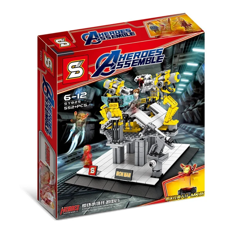 Marvel Avengers 4 Scenes Iron Man Demolition Station Base Building Blocks Super Heroes Figure SY825 Toys Birthday Gift Hobby 
Marvel Avengers 4 Scenes Iron Man Demolition Station Base Building Blocks Super Heroes Figure SY825 Toys Birthday Gift Hobby