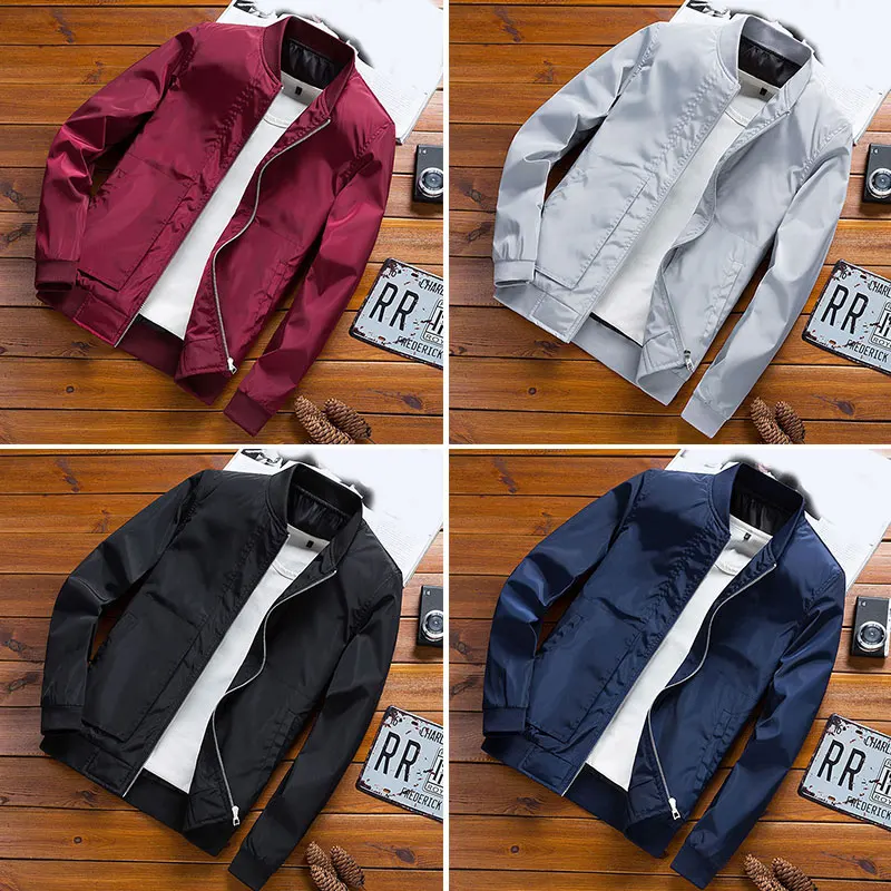 Men's Jacket Thin Baseball Wear Long Sleeve Stand Collar Fashion Sportswear Suitable for Outdoor Sports Fashion Casual
Men's Jacket Thin Baseball Wear Long Sleeve Stand Collar Fashion Sportswear Suitable for Outdoor Sports Fashion Casual
