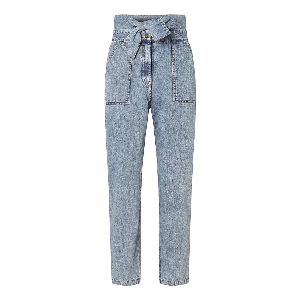 Autumn Winter Lace Up High Waist Slim Jeans Pencil Pants Fashion Loose Blue Women Streetwear Denim Trousers 2020
Autumn Winter Lace Up High Waist Slim Jeans Pencil Pants Fashion Loose Blue Women Streetwear Denim Trousers 2020