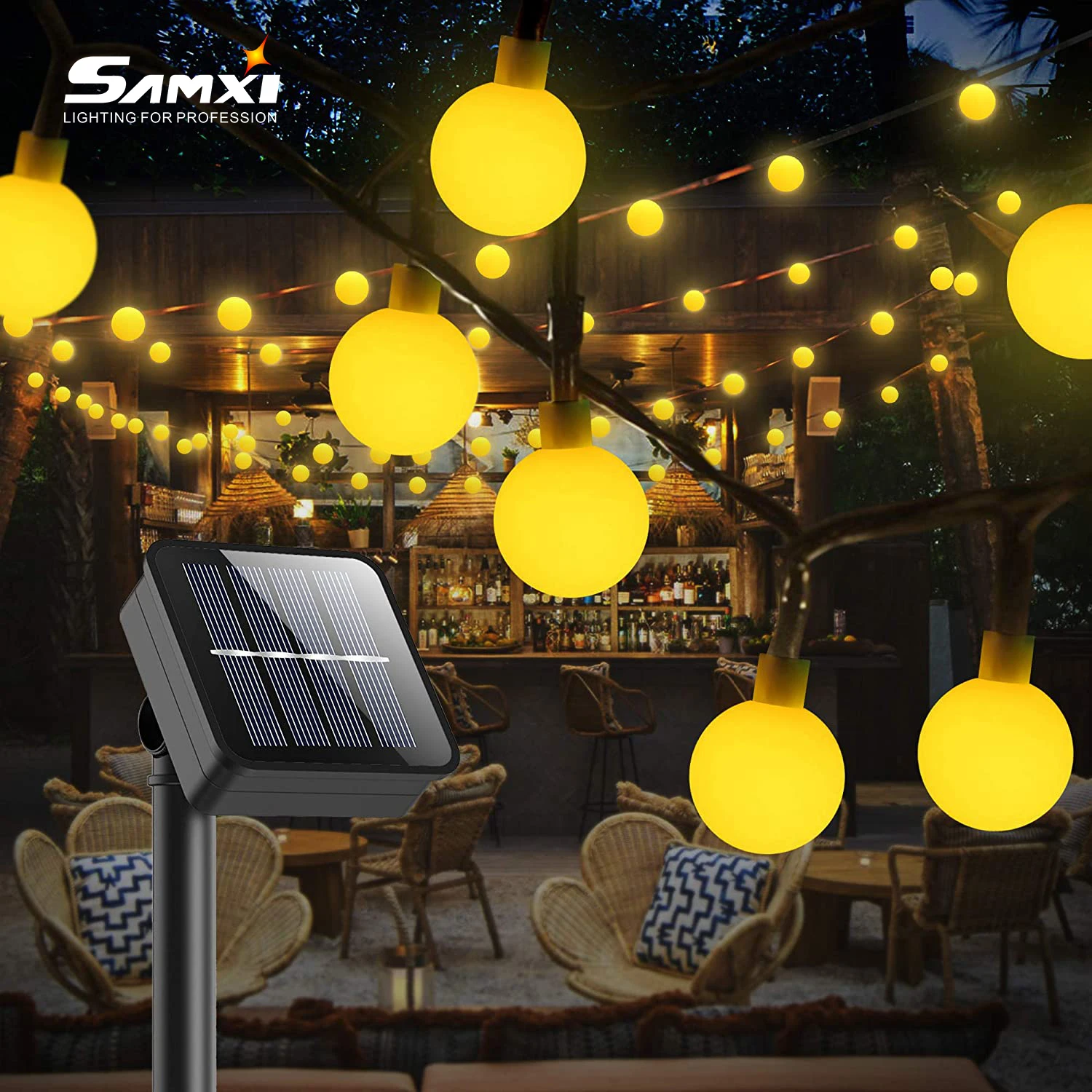 Светодиодный садовый светильник на солнечной батарее уличная Гирлянда для