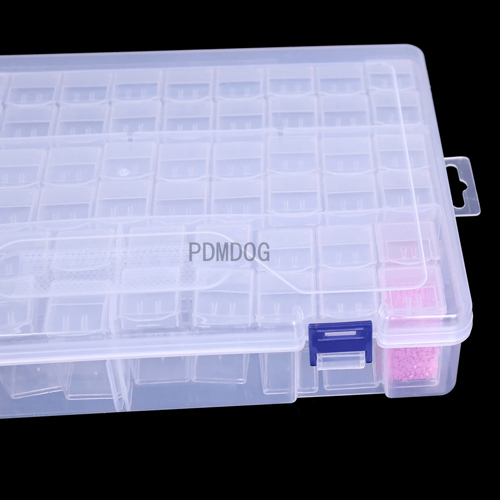 New 64/60-slot transparent plastic storage box, diamond painting accessories tool nail art rhinestone beads storage box
New 64/60-slot transparent plastic storage box, diamond painting accessories tool nail art rhinestone beads storage box