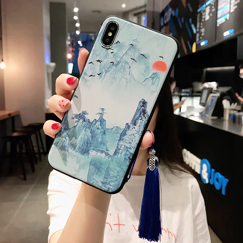 Чехлы для Samsung S8 9 Plus S10 10E Pro Note 8 10 A10 A20 A30 A40 A50 A60 A70 M20 чехол в китайском стиле ретро с
