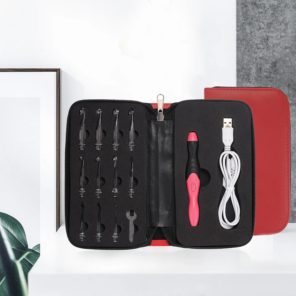 Lighted Crochet Hooks 11Size Interchangeable Heads Ergonomic Rechargeable Lighted Crochet Hooks Complete Set for Arthritic Hands
Lighted Crochet Hooks 11Size Interchangeable Heads Ergonomic Rechargeable Lighted Crochet Hooks Complete Set for Arthritic Hands