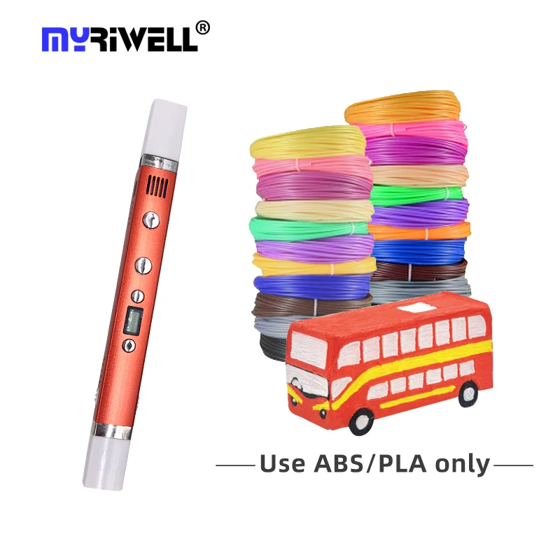 Myriwell RP-100C 3D Printing Pen with OLED Display Education toys 1.75mm PLA/PCL/ABS filaments temperature adjustable
Myriwell RP-100C 3D Printing Pen with OLED Display Education toys 1.75mm PLA/PCL/ABS filaments temperature adjustable