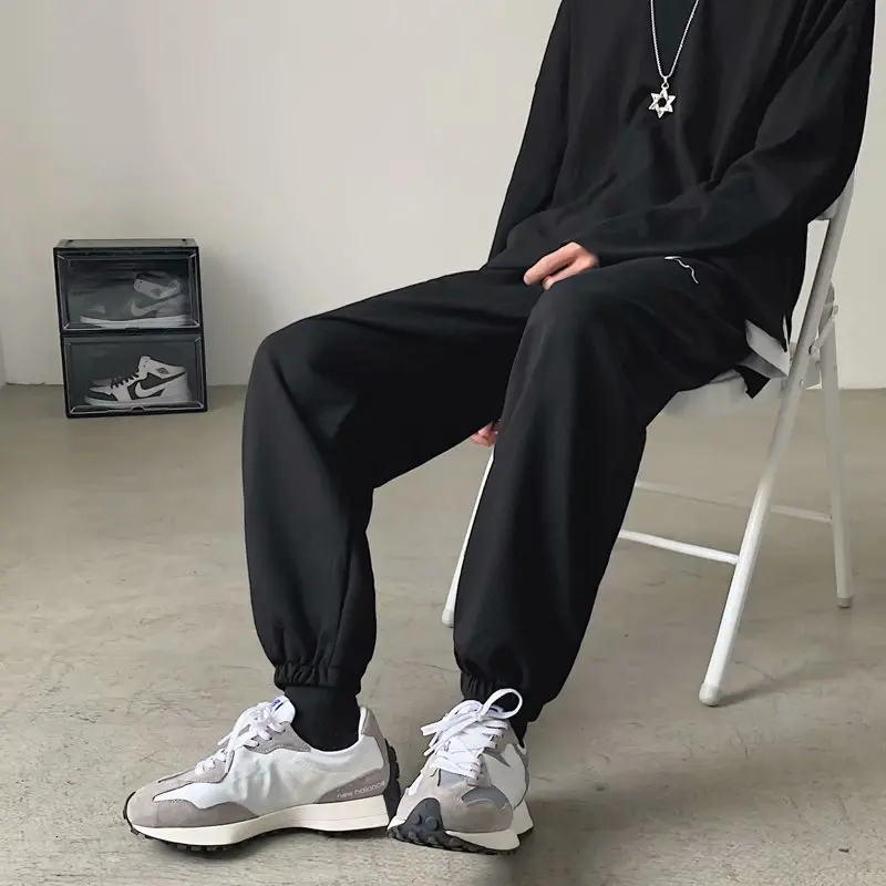 Man Casual Tie Leg Straight Pants Men Cotton Color Oversize Trousers Male Warm Korean Streetwear Pants
Man Casual Tie Leg Straight Pants Men Cotton Color Oversize Trousers Male Warm Korean Streetwear Pants