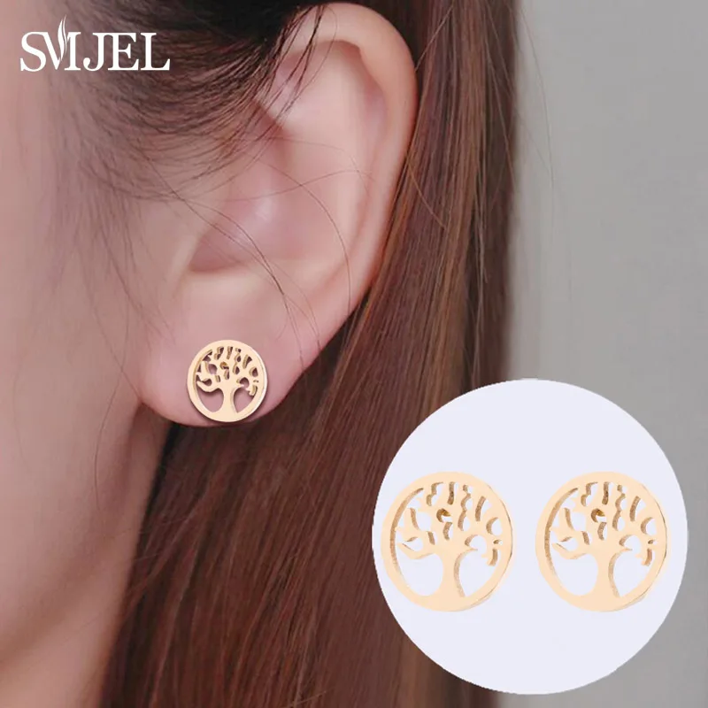 Bohemian Small Flower Life of Tree Earrings for Women 2021 Fashion Stainless Steel Jewelry Cactus Coconut Plant Earring Children 
Bohemian Small Flower Life of Tree Earrings for Women 2021 Fashion Stainless Steel Jewelry Cactus Coconut Plant Earring Children