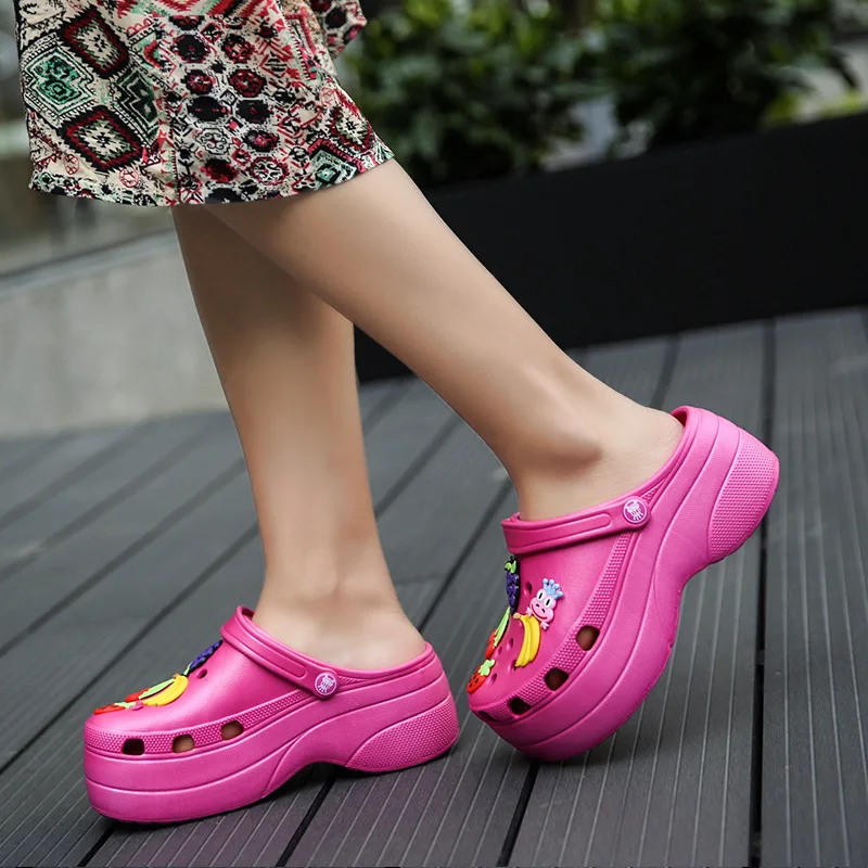Women Sandals Cartoon Soft Increased Platform Casual Slippers Comfort Funny High Quality Slippers Outdoor Foam Hole Flip Flops
Women Sandals Cartoon Soft Increased Platform Casual Slippers Comfort Funny High Quality Slippers Outdoor Foam Hole Flip Flops