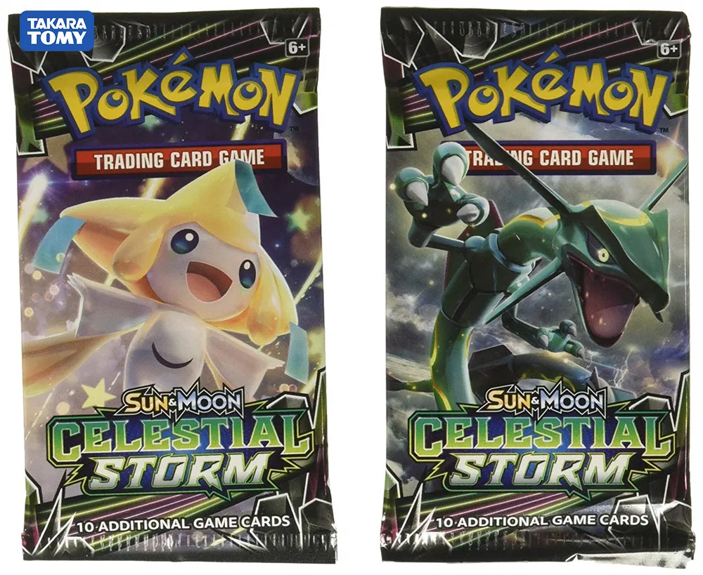 TAKARA TOMY 324 Cards Pokemon TCG: Sun & Moon Celestial Storm 36-Pack Booster Box Trading Card Game Kids Collection Toys Gifts
TAKARA TOMY 324 Cards Pokemon TCG: Sun & Moon Celestial Storm 36-Pack Booster Box Trading Card Game Kids Collection Toys Gifts