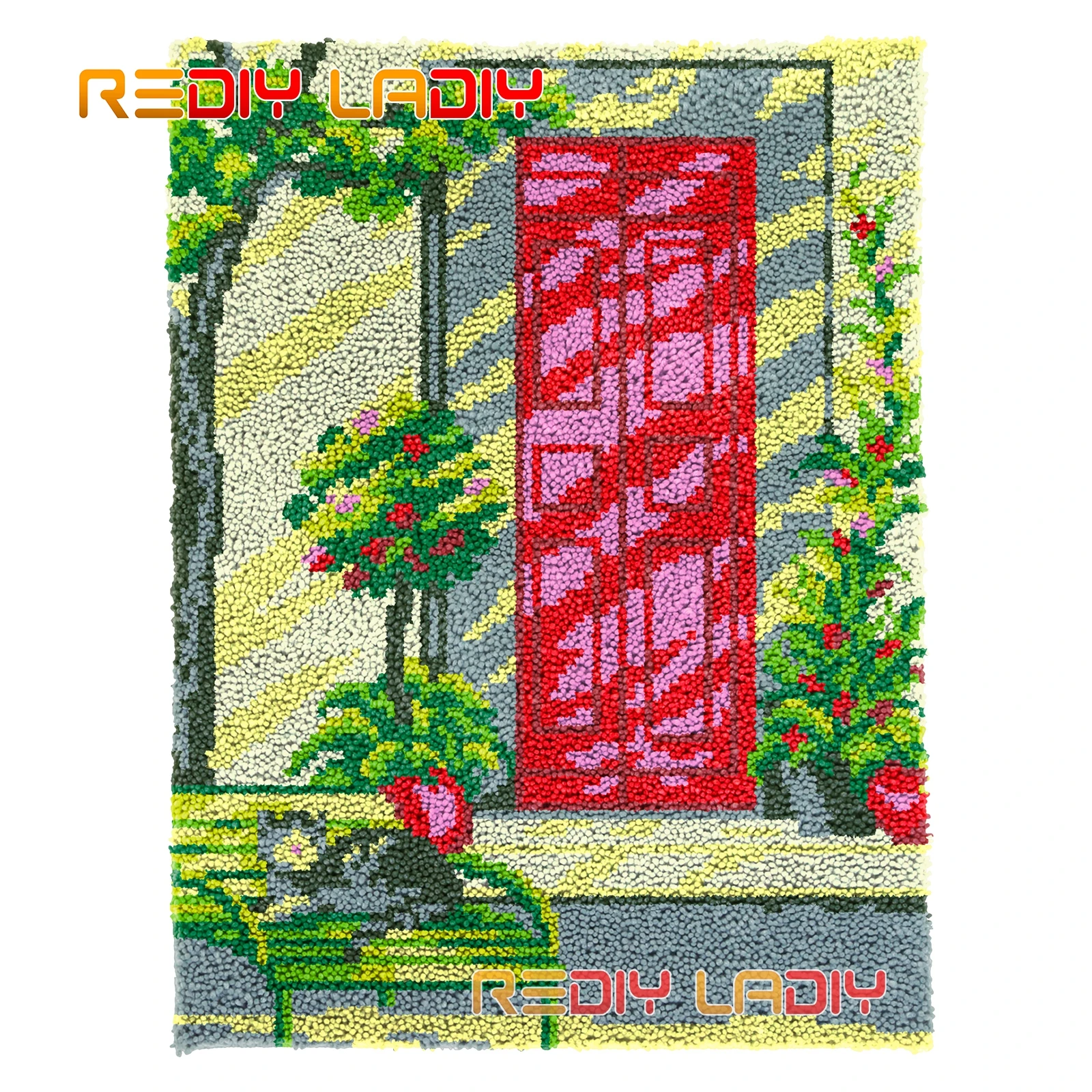 Набор ковровых покрытий с защелкой, красная дверь, пейзаж, сиденье, подушка, самодельный ковер, ковер, крупная пряжа, вязаный крючком ковер, к... 
Набор ковровых покрытий с защелкой, красная дверь, пейзаж, сиденье, подушка, самодельный ковер, ковер, крупная пряжа, вязаный крючком ковер, к...