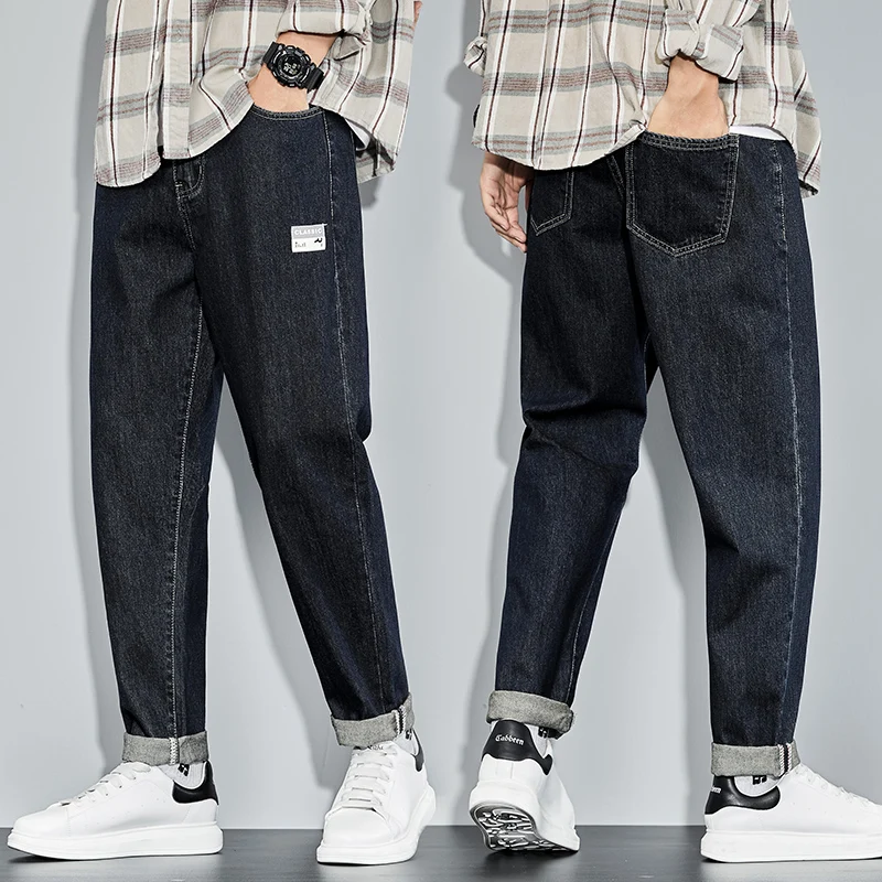 KSTUN Men Harem Pants Jeans Dark Blue Loose Fit Baggy Pants Wide Leg Spring Autumn Streetwear Large Pants Male Oversized Jeans 
KSTUN Men Harem Pants Jeans Dark Blue Loose Fit Baggy Pants Wide Leg Spring Autumn Streetwear Large Pants Male Oversized Jeans
