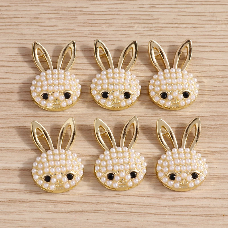 4pcs 15*21mm Cartoon Animal Charms for Jewelry Making Pearl Rabbit Pendants Charms for Necklaces Earrings DIY Crafts Supplies
4pcs 15*21mm Cartoon Animal Charms for Jewelry Making Pearl Rabbit Pendants Charms for Necklaces Earrings DIY Crafts Supplies
