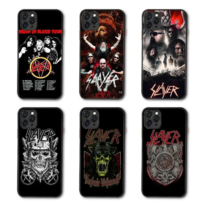 Slayer Heavy Metal Rock Band Amazing Phone Case Matte Transparent for iPhone 7 8 11 12 s mini pro X XS XR MAX Plus coque
Slayer Heavy Metal Rock Band Amazing Phone Case Matte Transparent for iPhone 7 8 11 12 s mini pro X XS XR MAX Plus coque