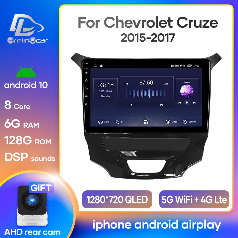 Автомобильный радиоприемник Android 10, стереоприемник для Chevrolet Cruze 2015-2017, видеоплеер, мультимедийная навигация, GPS, 2 Din
Автомобильный радиоприемник Android 10, стереоприемник для Chevrolet Cruze 2015-2017, видеоплеер, мультимедийная навигация, GPS, 2 Din