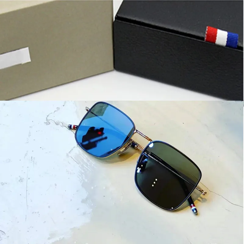

Солнцезащитные очки-авиаторы Thom TBS117, брендовые дизайнерские квадратные титановые солнечные очки с УФ-защитой, в оригинальной коробке