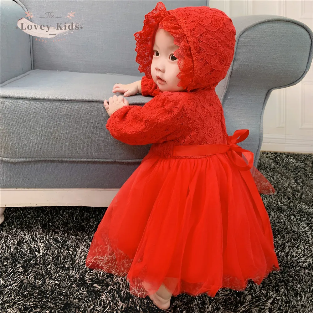 Baby Girl Princess Dress Birthday Lace Mesh Tutu Patchwork Ball Gown Long Sleeve 0-24M Newborn Winter Clothing with Hat Cap
Baby Girl Princess Dress Birthday Lace Mesh Tutu Patchwork Ball Gown Long Sleeve 0-24M Newborn Winter Clothing with Hat Cap