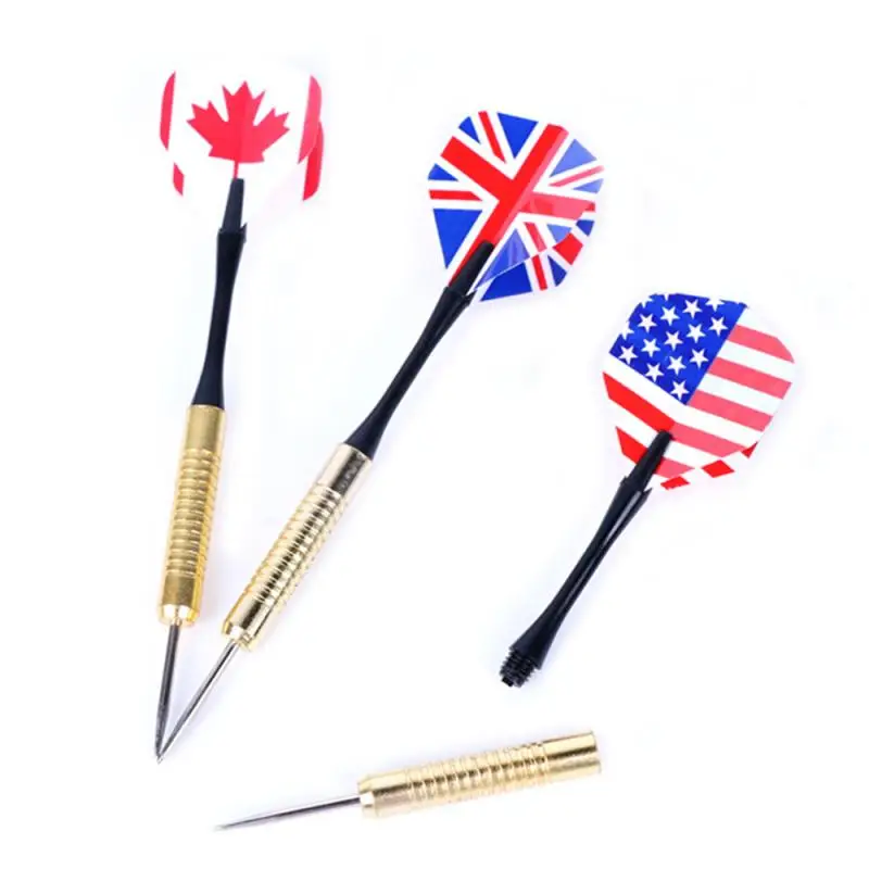 3 PCs Steel Tip Darts Set Points Needle With Two Kind Nice Flag Pattern Tips Electronic Dartboard Professional Plastic Bar Darts
3 PCs Steel Tip Darts Set Points Needle With Two Kind Nice Flag Pattern Tips Electronic Dartboard Professional Plastic Bar Darts
