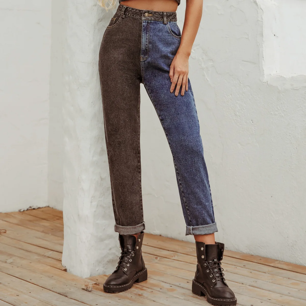 Retro female Harlan slim personality casual straight-leg jeans high waiste jeans women fall/winter xs jeans
Retro female Harlan slim personality casual straight-leg jeans high waiste jeans women fall/winter xs jeans