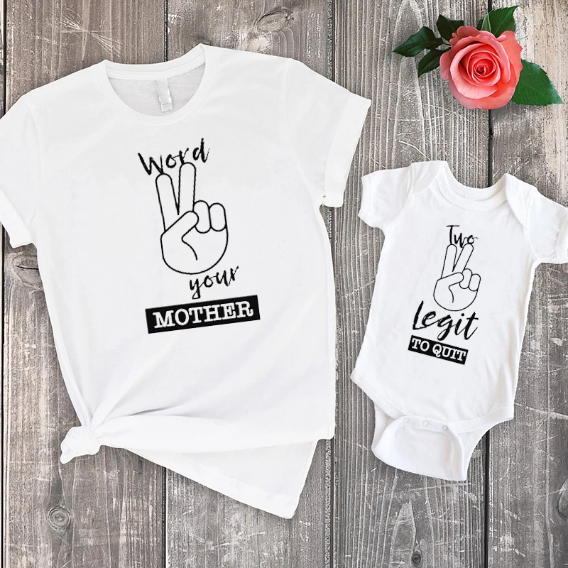 Fashion Word 2 Your Mama Baseball Tee Mommy Daughter Matching Clothes Big Sister Two Legit To Quit Family Shirts
Fashion Word 2 Your Mama Baseball Tee Mommy Daughter Matching Clothes Big Sister Two Legit To Quit Family Shirts