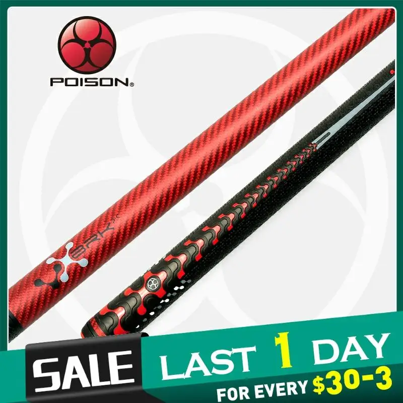 Original POISON Billiards Punch&Jump Cue 13mm Tip 147cm Length Professional North American Shaft Bakelite Tip Billard Break Jump
Original POISON Billiards Punch&Jump Cue 13mm Tip 147cm Length Professional North American Shaft Bakelite Tip Billard Break Jump