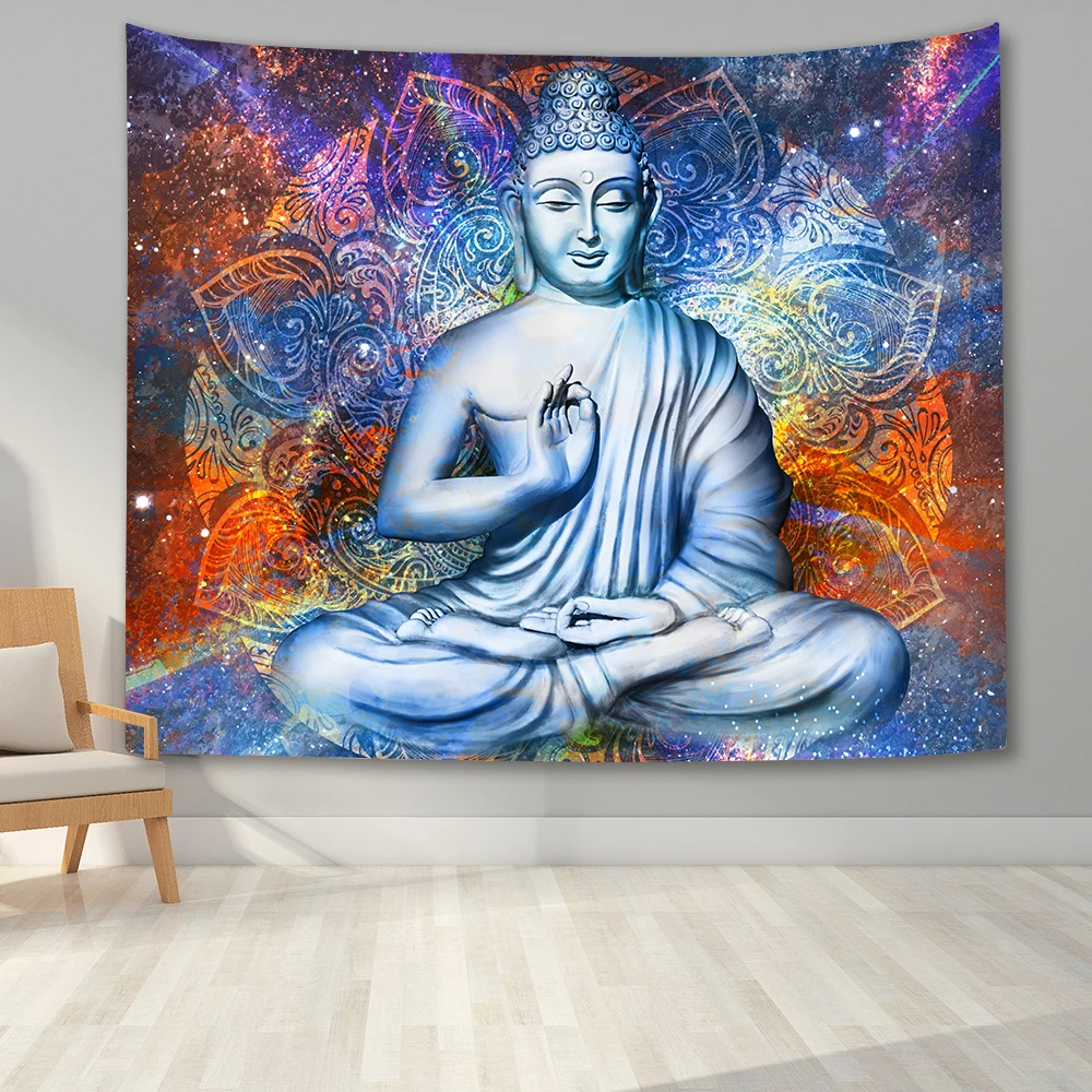 МАНДАЛА ГОБЕЛЕН настенный гобелены с Буддой в богемном стиле Wall Art Для Спальня