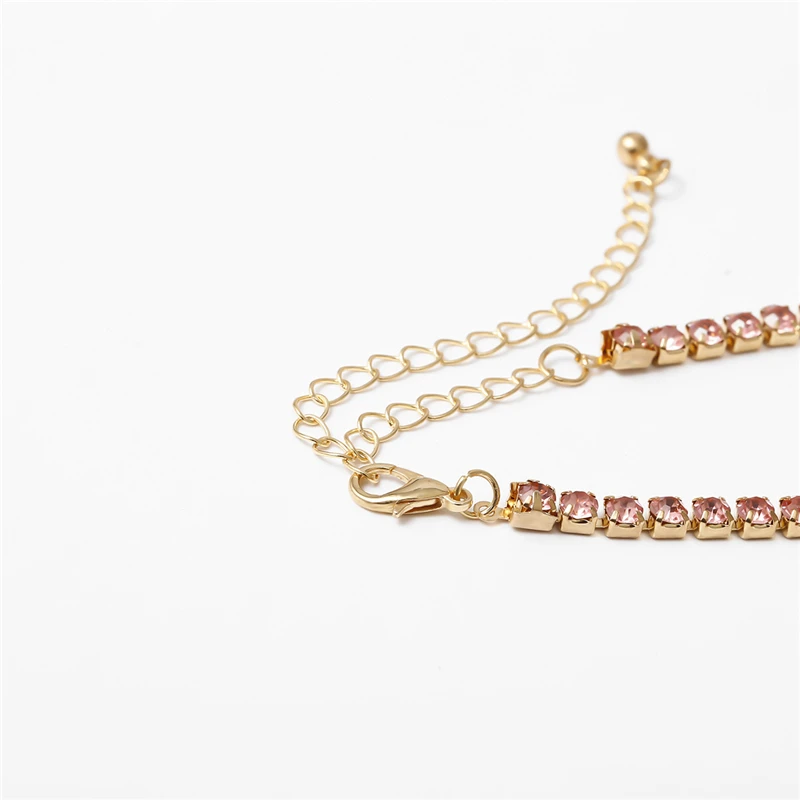 Ailodo Simple Fashion Pink CZ Chain Necklaces For Women Gold Color Party Wedding Statement Necklaces Collier Girls Gift 20APR47
Ailodo Simple Fashion Pink CZ Chain Necklaces For Women Gold Color Party Wedding Statement Necklaces Collier Girls Gift 20APR47