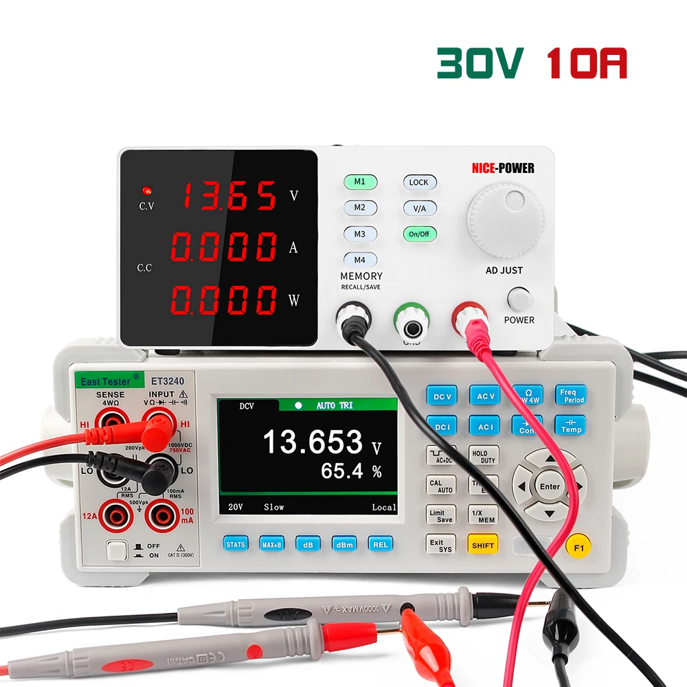 30V 10A 4-digits Lab Adjustable Power Supply Laboratory DC Switching 0.01V 0.001A Programmable Bench Source Digital 220V
30V 10A 4-digits Lab Adjustable Power Supply Laboratory DC Switching 0.01V 0.001A Programmable Bench Source Digital 220V