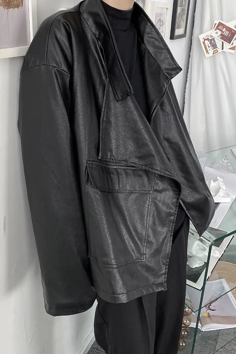 2020 Autumn And Winter New Youth Popular Men's Solid Color Niche Design Asymmetric Leather Clothing Fashion Casual Thick Top
2020 Autumn And Winter New Youth Popular Men's Solid Color Niche Design Asymmetric Leather Clothing Fashion Casual Thick Top