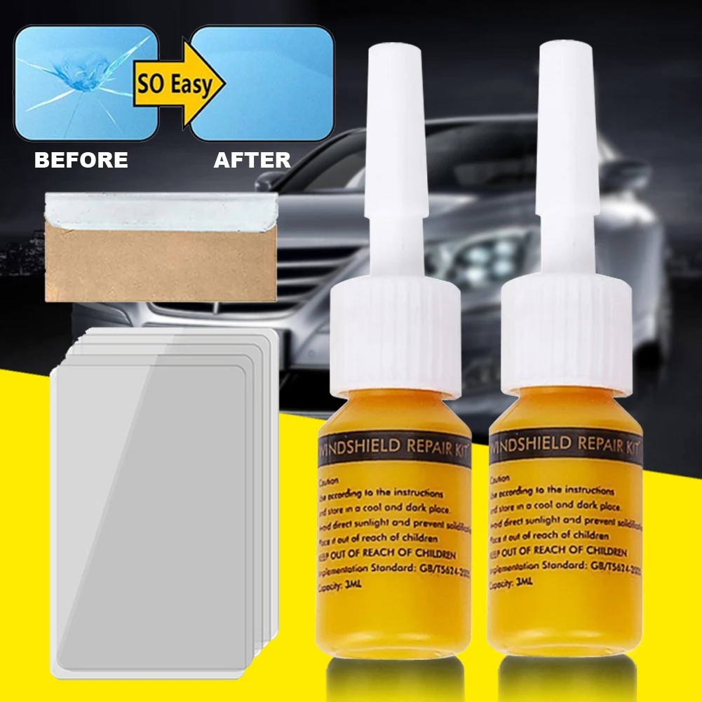 2pcs Car Windshield Repair Tool Automotive Glass Nano Repair Fluid Windscreen Glass Scratch Crack Reduction Window Repair
2pcs Car Windshield Repair Tool Automotive Glass Nano Repair Fluid Windscreen Glass Scratch Crack Reduction Window Repair