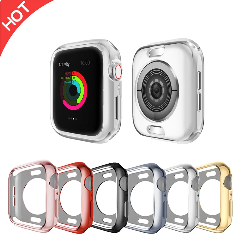 Новый чехол ТПУ Пряжка для часов Apple Watch 5 4 38 мм/40 мм Совместимость наручных iwatch
