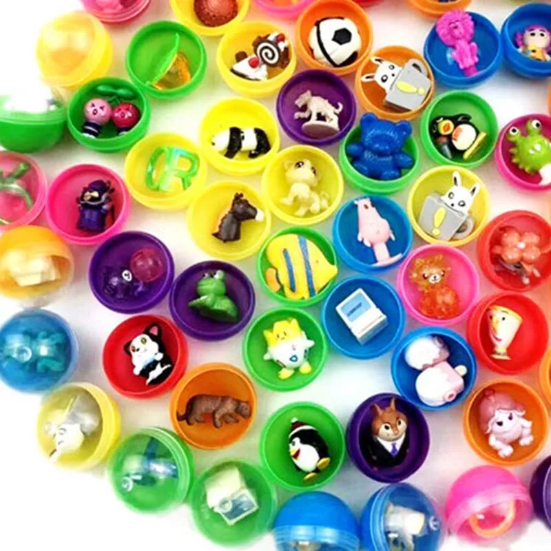 200 шт маленького размера круглой формы с диаметром 32 мм Разноцветные Gashapon машины