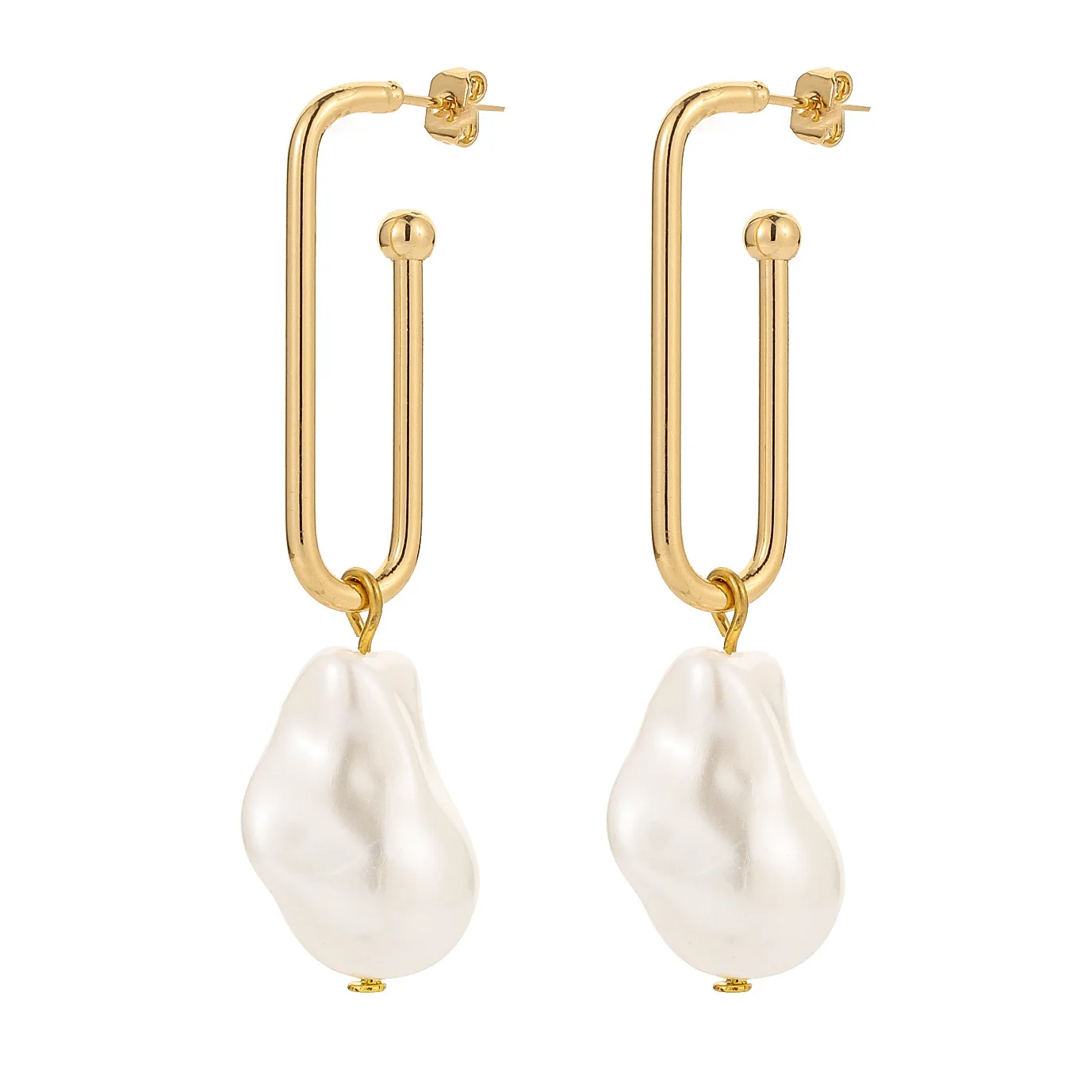 Korean Simple Gold Color Metal U Shape Long Earrings Women Fashion Jewelry 2021 Vintage Baroque Pearl Hanging Earrings EH055
Korean Simple Gold Color Metal U Shape Long Earrings Women Fashion Jewelry 2021 Vintage Baroque Pearl Hanging Earrings EH055