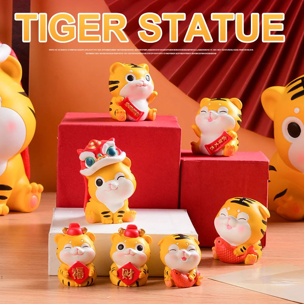 Cute Tiger Figurines Resin Tiger Statue Desktop Ornament for 2022 Chinese New Year Car Home Porch Decoration
Cute Tiger Figurines Resin Tiger Statue Desktop Ornament for 2022 Chinese New Year Car Home Porch Decoration