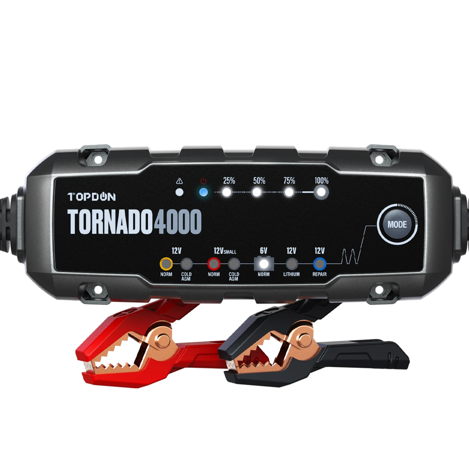 TOPDON T4000 12v car battery charger topdon tornado T4000 lithium battery charger for 6V/12V lead-acid and 12V lithium-acid
TOPDON T4000 12v car battery charger topdon tornado T4000 lithium battery charger for 6V/12V lead-acid and 12V lithium-acid