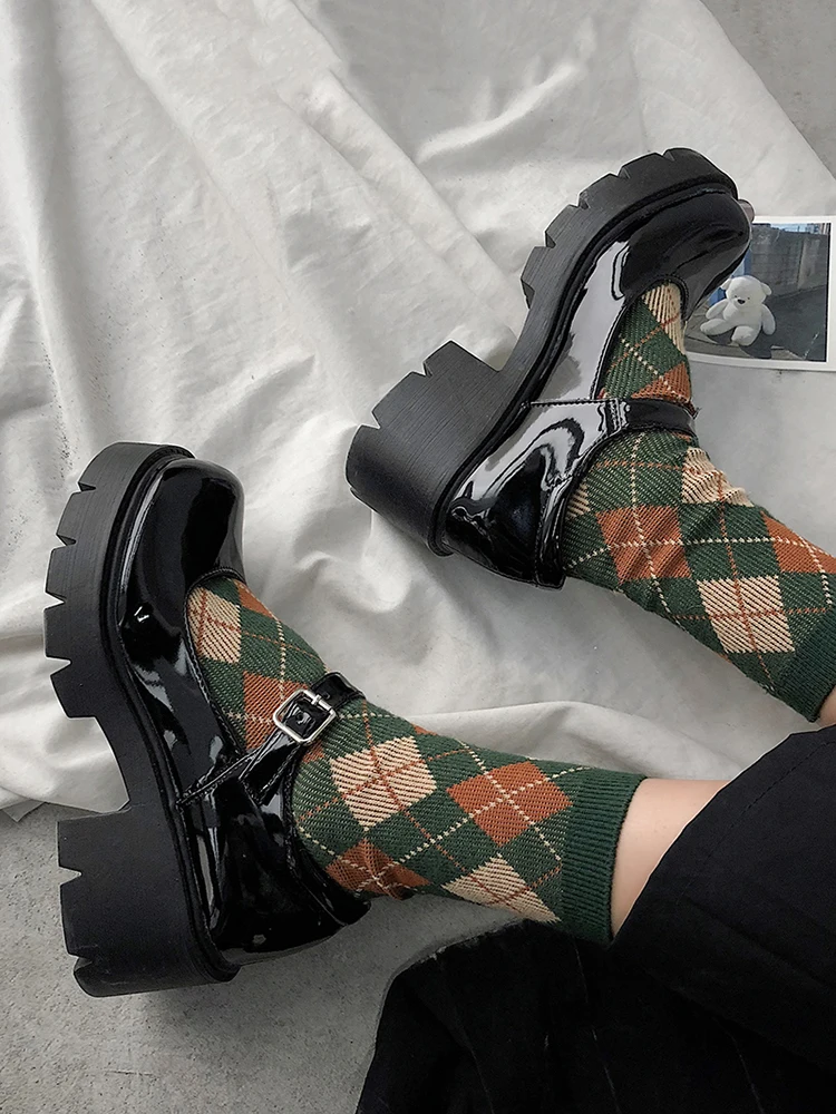 Japanese Mary Jane Shoes Women College Wind Flat Platform Single Shoe Buckle Strap Patent Leather Mules Brogue Shoes Loafers
Japanese Mary Jane Shoes Women College Wind Flat Platform Single Shoe Buckle Strap Patent Leather Mules Brogue Shoes Loafers