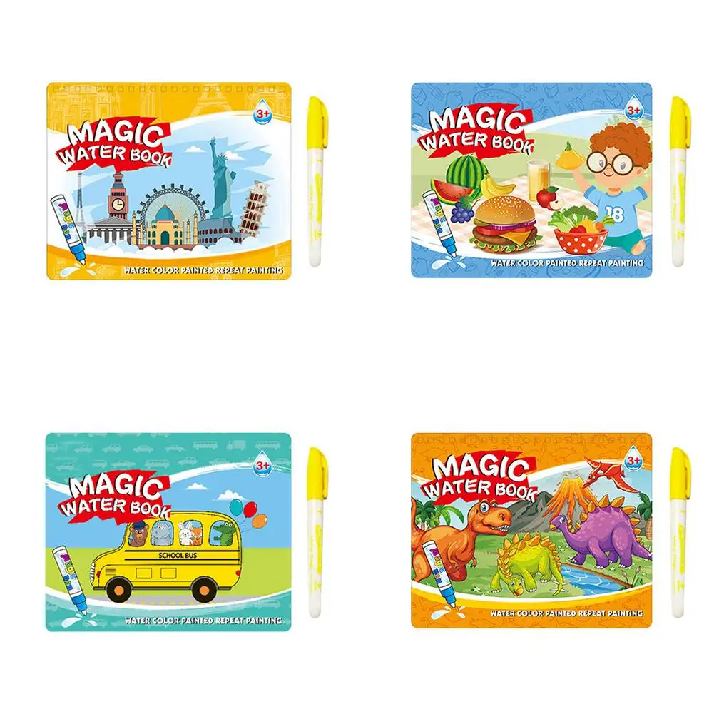 Children's Magic Water Painting Board Water Repeated Graffiti Picture Baby Coloring Book Kindergarten Painting Picture Book
Children's Magic Water Painting Board Water Repeated Graffiti Picture Baby Coloring Book Kindergarten Painting Picture Book